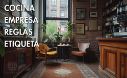 Icono rincón para tomar algo en una empresa La máquina de bebidas, el rincón para tomar algo o el comedor de empresa tiene sus reglas