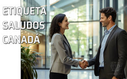 Icono cómo se hacen los saludos en Canadá. Consejos de etiqueta Los canadienses, en general, son personas con una buena educación basada en el respeto