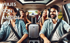Icono viajar con amigos, familiares, compañeros o en grupo es buena forma de viajar Los viajes en grupo son estupendos cuando se establecen una serie de normas previas al viaje