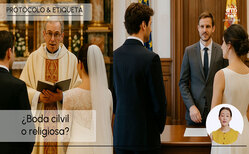Icono ¿Boda civil o religiosa? Es hora de elegir Los novios deben decidir teniendo en cuenta sus creencias y las del otro