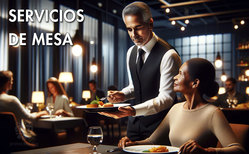 Icono servicios de mesa El servicio de mesa tiene sus variantes: inglesa, francesa, rusa...