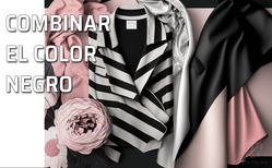 El negro es un color versátil que se combina fácilmente con colores vivos y claros