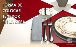 Icono El tenedor se coloca con las puntas hacia arriba La forma de colocar el tenedor puede depender de los usos y costumbres de cada lugar