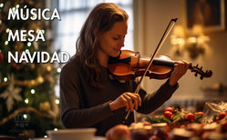 Icono poner una música de fondo para las celebraciones navideñas Los anfitriones pueden valorar poner música de fondo mientras se cena