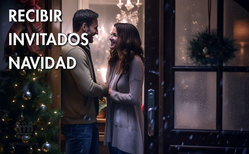 Icono recibir a los invitados en Navidad a la puerta de casa Los invitados deben sentirse como en casa desde el mismo momento en que los recibimos