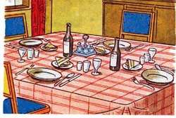 Imagen Protocolo & Etiqueta G.3. Como servir la mesa.