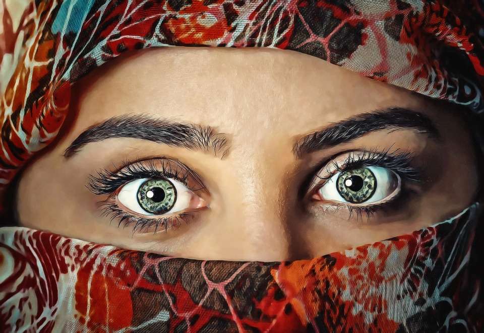 Mirada bonita. Mirada preciosos ojos