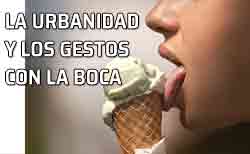 Icono gestos con la boca y la lengua La boca, los labios, los dientes y la lengua. Cortesía y modales