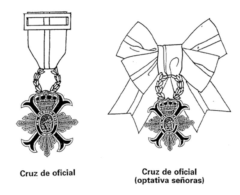 Cruz Oficial. Orden del Mérito Civil.