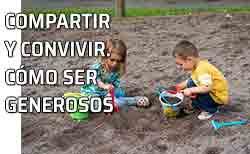 Icono convivir y compartir Cómo lograr que los niños aprendan a compartir y a ser generosos