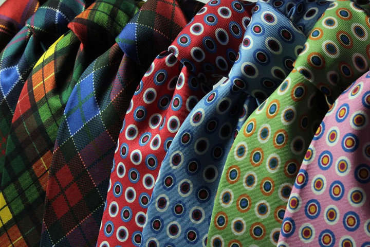 Corbatas. Vestuario oficina