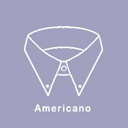 Cuello camisa. Modelo Americano.