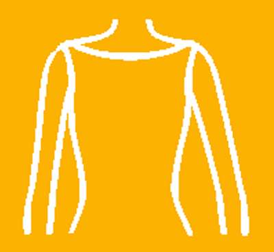Escote vestido. Modelo cuello barco.