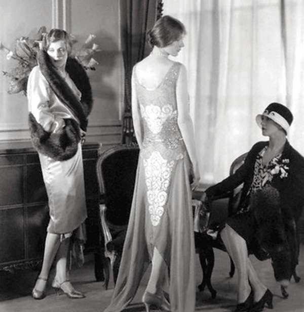 Moda mujer. Modelos de la casa Bergdorf de 1928.