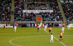 Estadio football Estadio The National Hockey, Milton Keynes Dons v Blackpool.