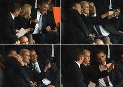 Selfie Obama Selfie Obama, Cameron y Helle Thorning.