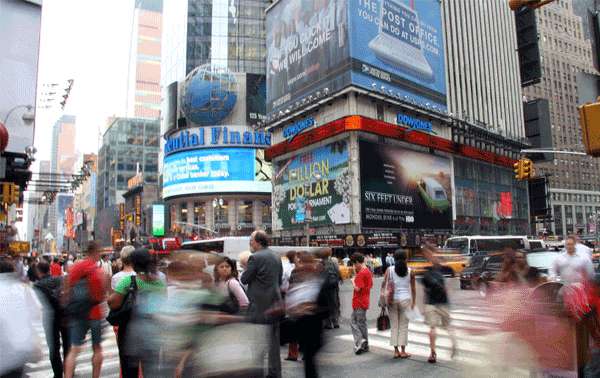 New York. Plaza de Times Square en Nueva York.