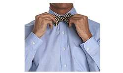 Frac y esmoquin, Hacer el nudo de la pajarita. Bow tie.