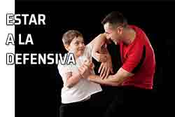 Icono estar a la defensiva Actitudes defensivas. Los escudos sociales. Estar a la defensiva. Padre a la defensiva de su hijo