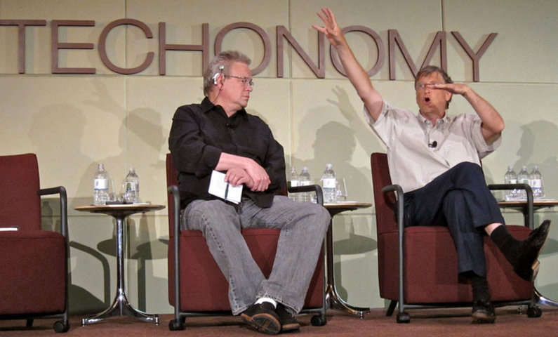 Comunicación. Bill Gates en una conferencia.