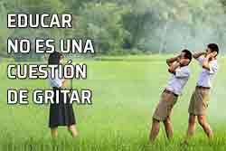 Icono educar no es gritar Hablar sin gritar. Obedecer sin vocear. Hablar a gritos