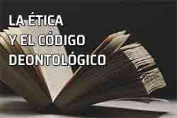 Icono código deontológico Protocolo. Código deontológico y ética. Libro abierto