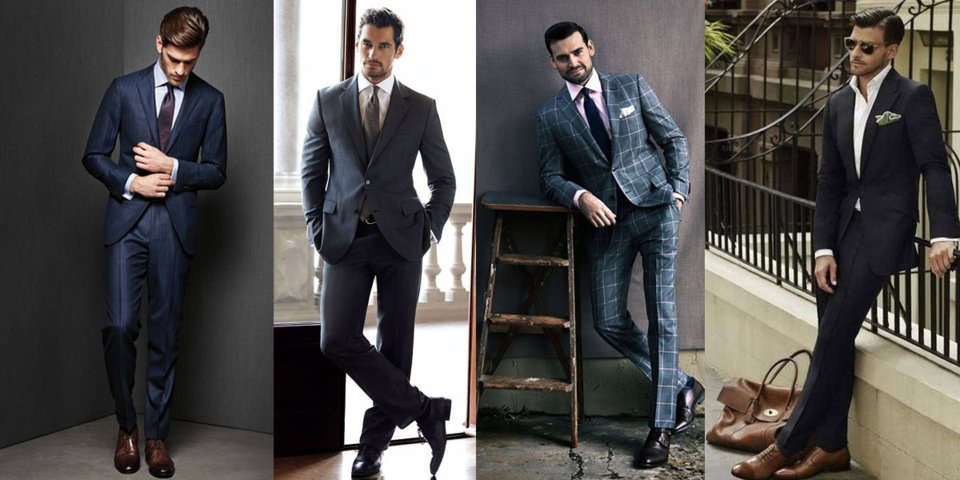 Estilo italiano. Trajes de caballero de estilo italiano
