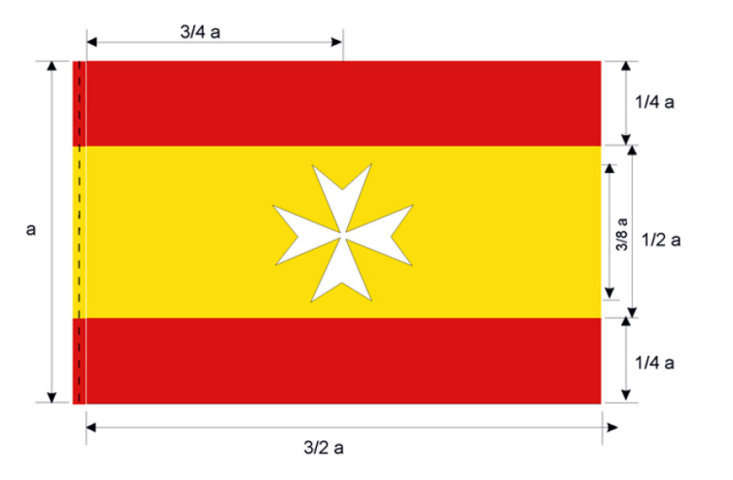 Bandera. Bandera para embarcaciones de Sanidad