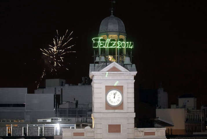 Reloj Puerta del Sol. Fin de Año en el reloj de Puerta de Sol