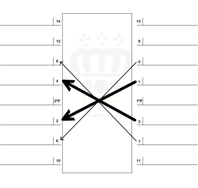 Sistema cartesiano. Sistema cartesiano de colocación de invitados