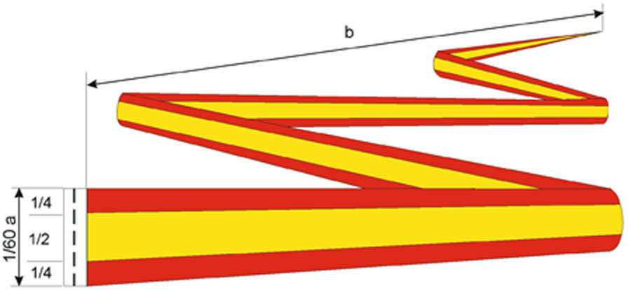 Gallardete de los colores de la Bandera Nacional. Gallardete de los colores de la Bandera Nacional