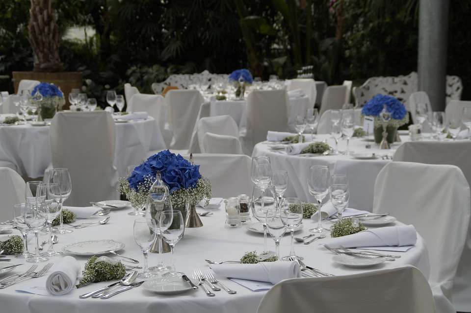 Banquete de boda. Banquete de boda - Mesas decoradas