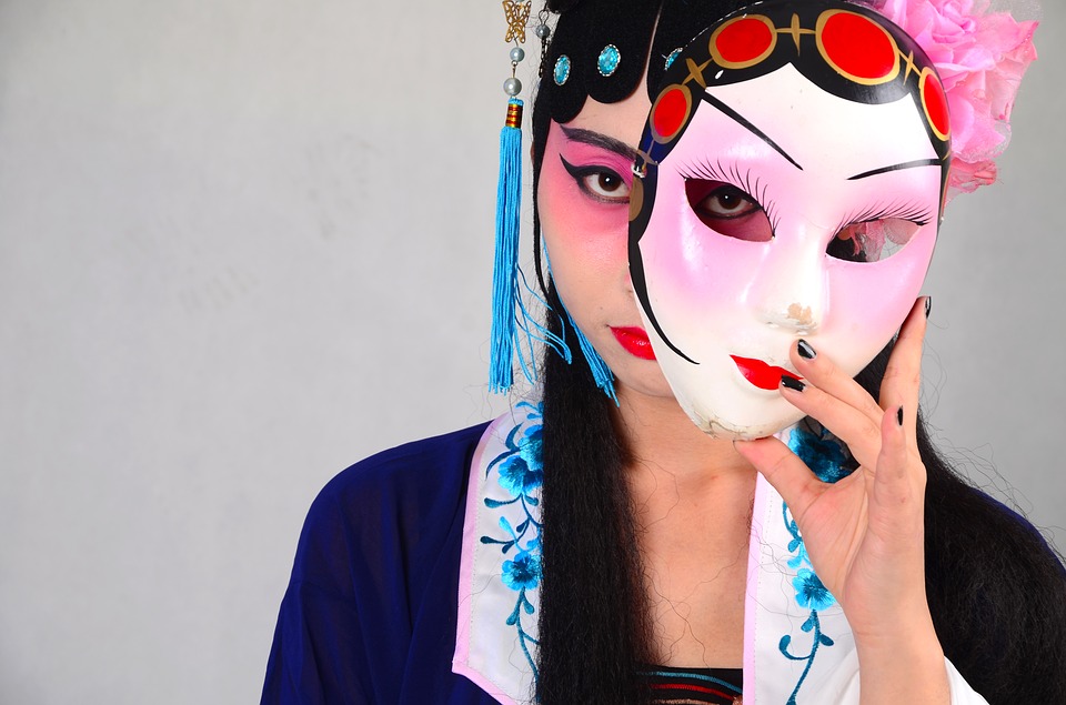 Máscara oriental. Máscara oriental