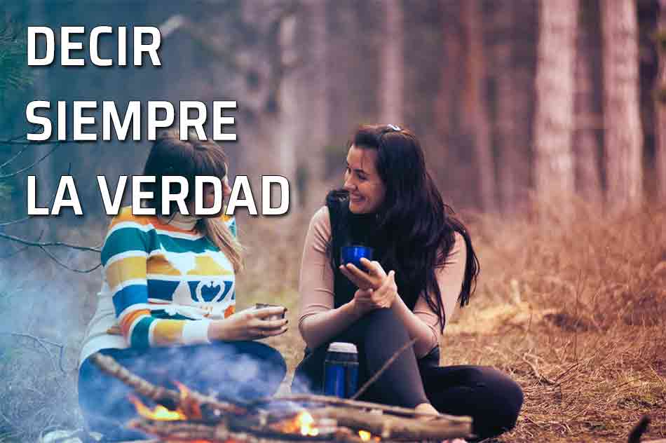 Decir la verdad. ¿Qué entendemos por verdad? El concepto de la verdad y la mentira. Pareja de amigas
