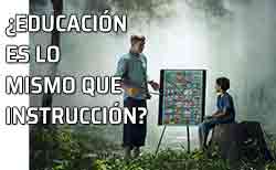 Icono educación e instrucción ¿Es lo mismo educar que instruir?