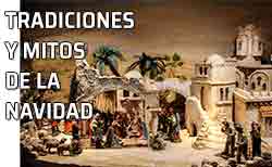 Icono mitos y tradiciones Navidad Celebración de la Navidad y su historia
