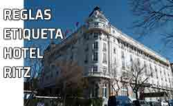 Icono hotel Ritz Hotel Ritz de Madrid. Reglas de etiqueta
