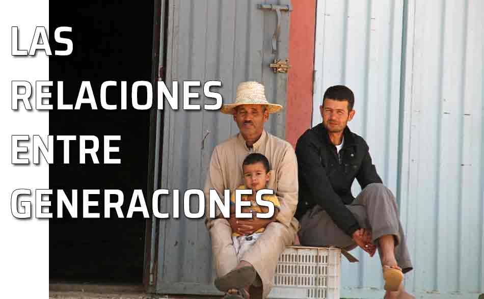 Relaciones entre generaciones. Tres generaciones de una familia