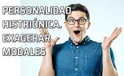 Icono personalidad histriónica Oh, my God. Sobreactuar comportamientos y sentimientos