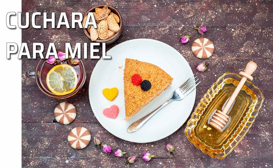 Cómo usar la cuchara para miel. La cuchara para miel reposa en su recipiente