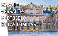 Icono Protocolo comidas Palacio de Versalles Fachada del palacio de Versalles. Francia.