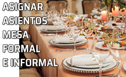 Icono Asignar asientos a invitados Una mesa bien preparada para recibir a los comensales