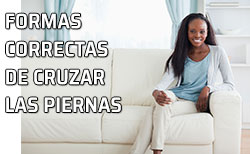 Icono formas elegante cruzar piernas Una mujer sentada con las piernas cruzadas de forma correcta
