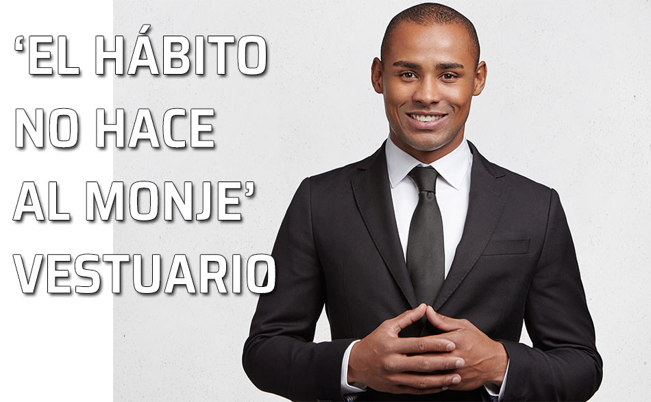 Forma de vestir. Hombre elegantemente vestido de traje