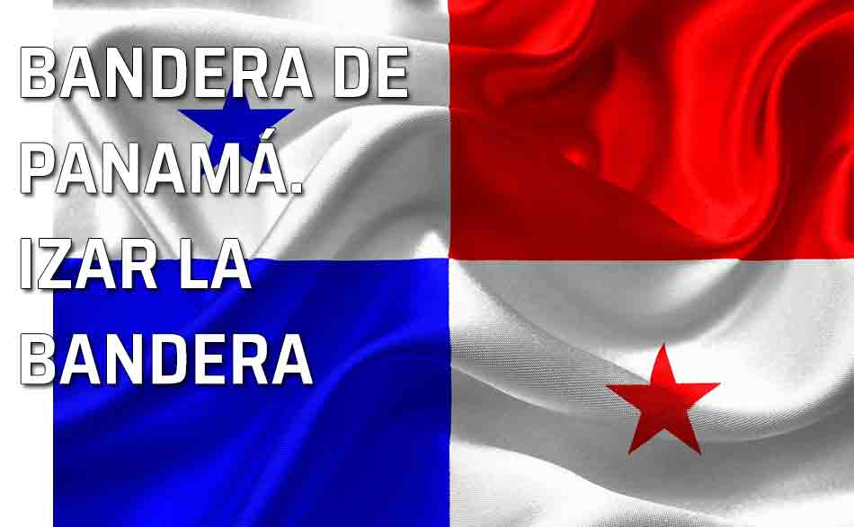 Izar bandera Panamá. Ceremonia de izado de la bandera de Panamá