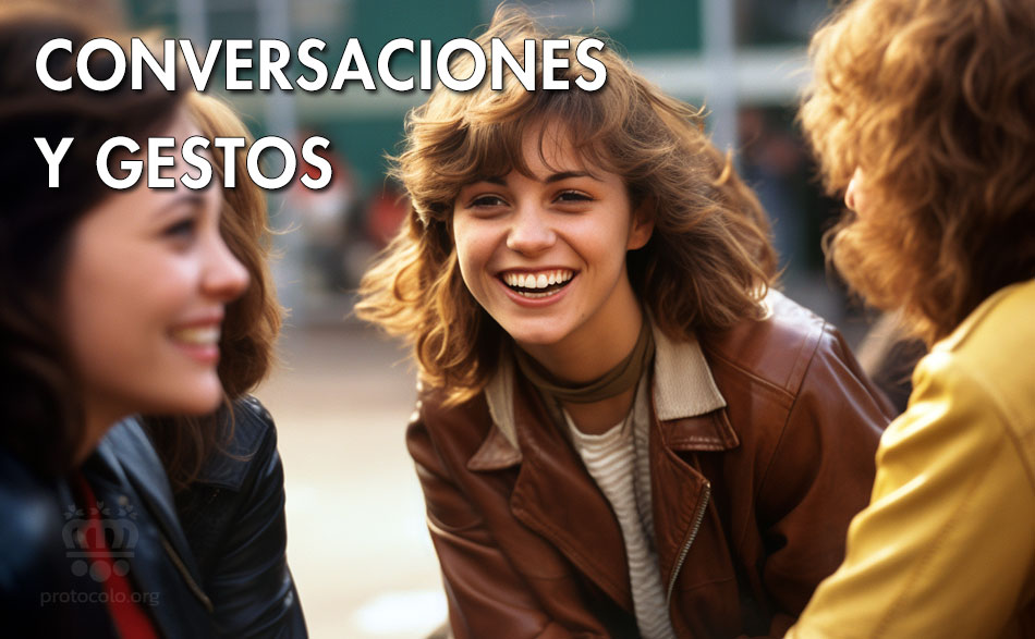 Los gestos son muy importantes en cualquier conversación. Los gestos pueden tanto reforzar el mensaje como aportar información adicional a las palabras