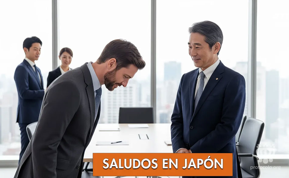 Dependiendo de la inclinación del cuerpo así de importante es la forma de saludar