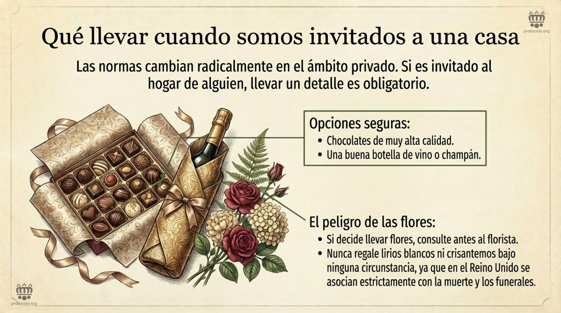 Hacer un regalos a los anfitriones es casi obligatorio