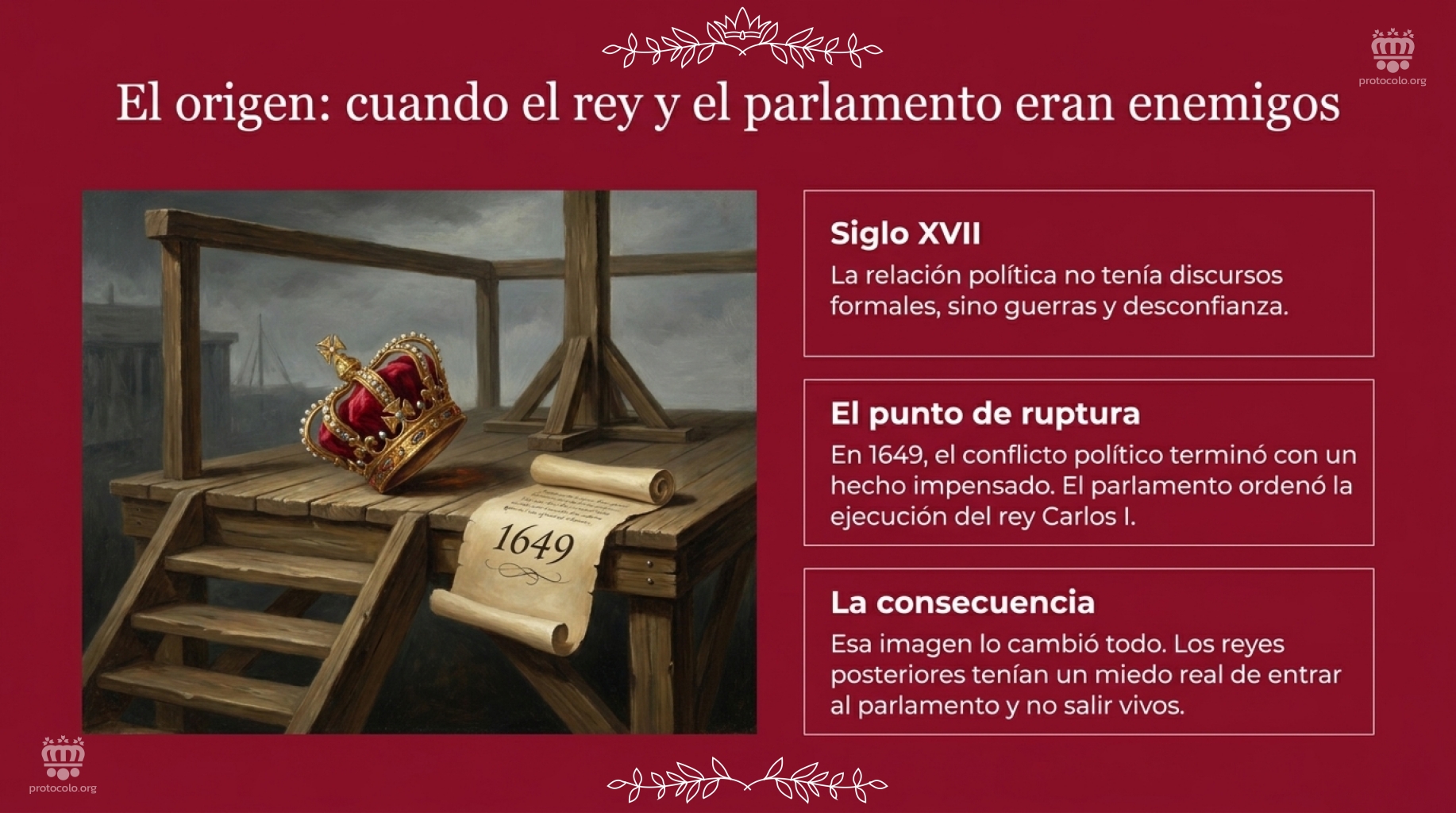Orogen; cuando el rey y el parlamento eran enemigos. El conflicto político de 1648 fue un hecho sin precedentes