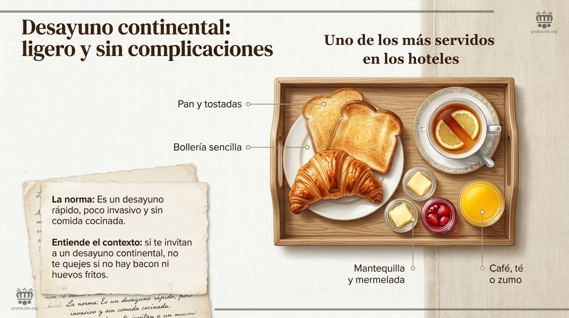 Uno de los más servidos en los hoteles